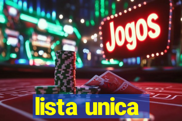 lista unica